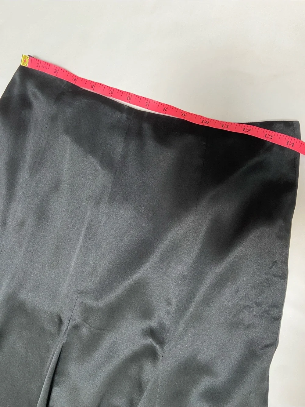 Vintage Lauren Ralph Lauren 100% Silk Black Maxi Godet Skirt Sz 4 - Picture 5 of 10